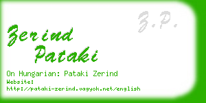 zerind pataki business card